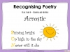 Acrostic Poetry - Year 3 and 4 Teaching Resources (slide 1/27)